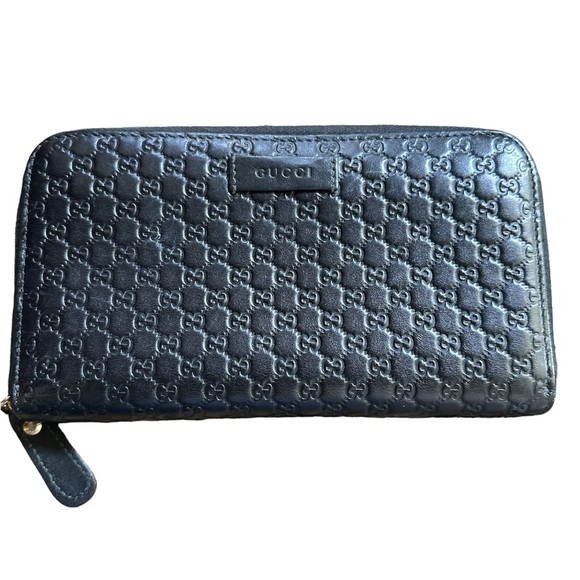 GUCCI micro guccissima full zip wallet! LIKE NEW! - Picture 4 of 9